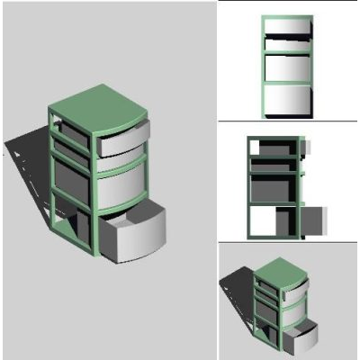 Cajonera 3d