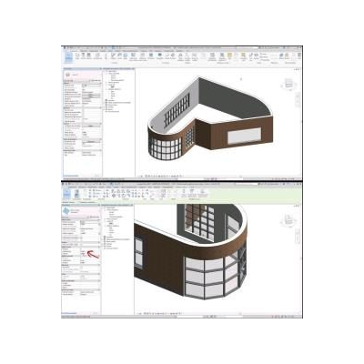Ejemplos de muros cortina en revit