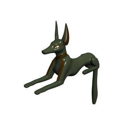 Escultura de Anubis en 3D