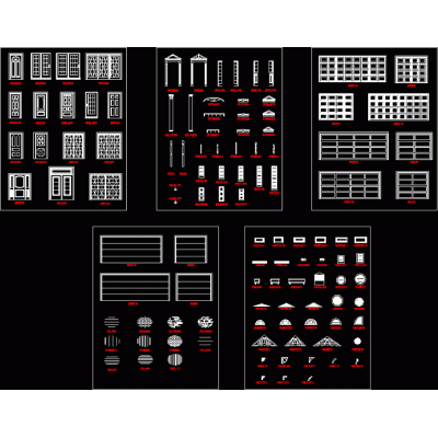 Bloques aberturas 2d