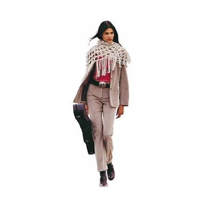 Donna elegante con custodia