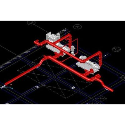 Système de pompage d'incendie 3D