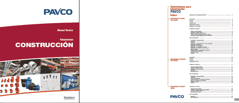 Handbuch für Sanitärinstallationen und Pavco-Katalog