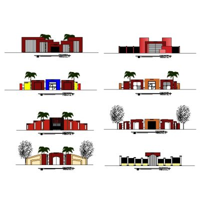 Fachadas de escuela primaria