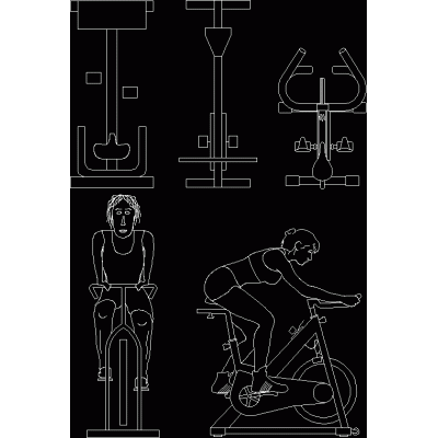 Bicicleta de gimnasio