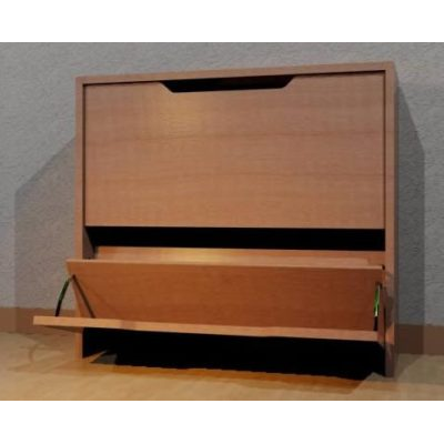 Mueble para guardar zapatos apilable.