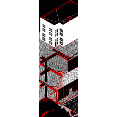 Solucion constructiva; axonometrico