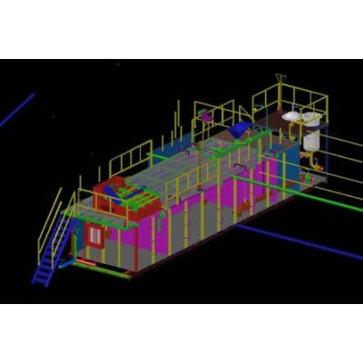 Tanque de lodos para workover 3d