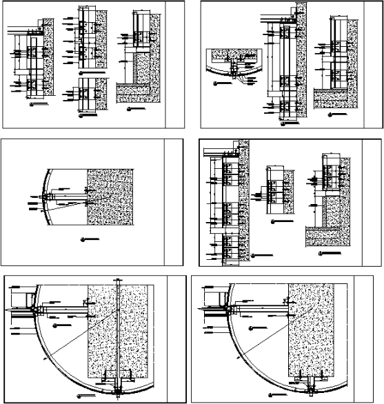 Detail der Verbindungsdetails der Säulenverkleidung aus Edelstahl