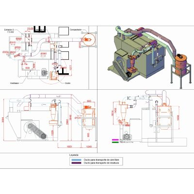 Plano de filtro ltg textil pre hilanderia