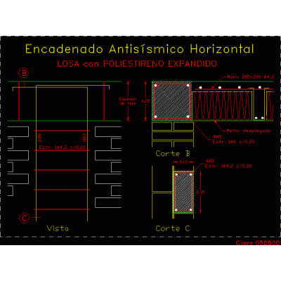 Encadenado antisismico horizontal