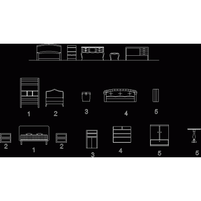 Muebles de Dormitorio en Alzado