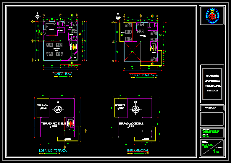 Project of a Cafeteria in AutoCAD | CAD library
