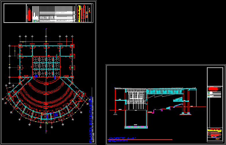 Foundation and structural cut of opera