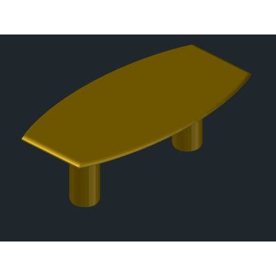 Oval Wooden Table