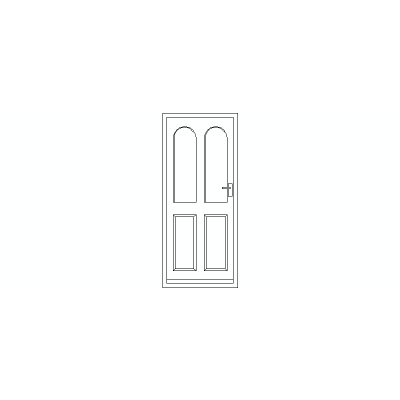 Puerta Interior En Alzado, Modelo 03