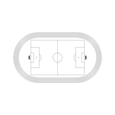 Pista Di Atletica Con Campo Di Calcio