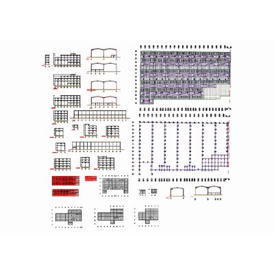 Planos de Estructuras para Galpon de Acero
