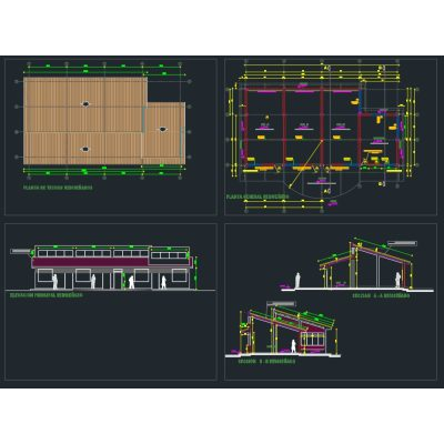 Infraestructura con dos aulas