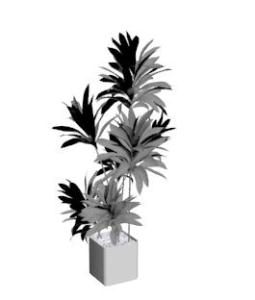 vaso di fiori 3d