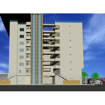 3d edificio max