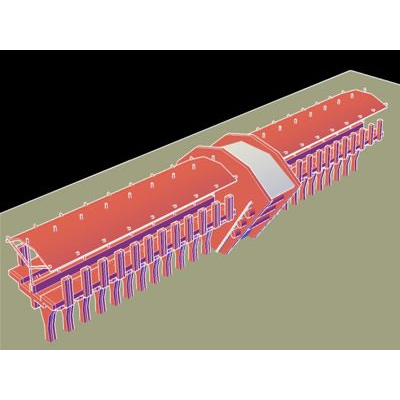Estacion de tren 3d
