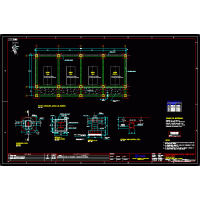 Plan de fondation de la station de pompage