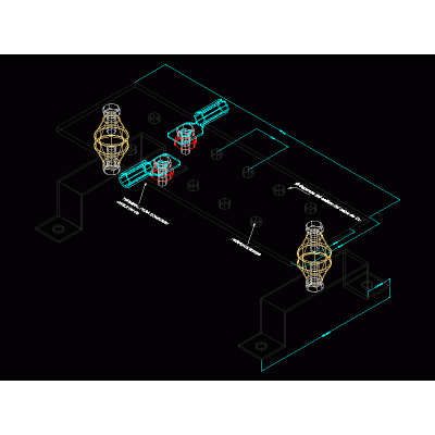 Barra equipotenziale 3d