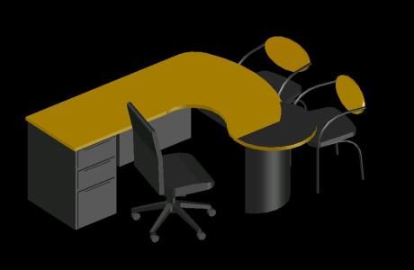 mesa de escritório 3D