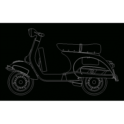 Vespa clasica 150s 1961