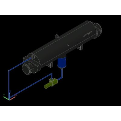 Chiller para indutrias de refrigeracion en 3d