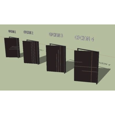 Puertas de pivot 3d