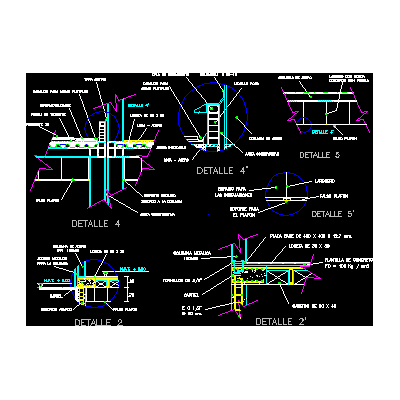 Estructura metalica detalles entrepiso y techo