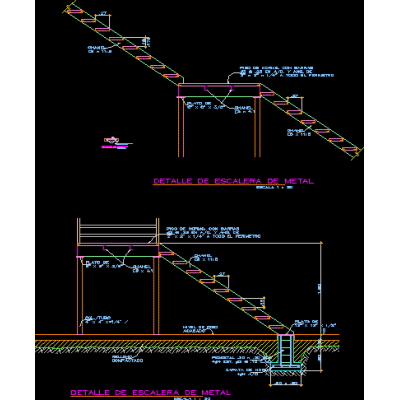 Escalera de metal