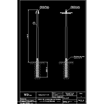 Low voltage alignment post
