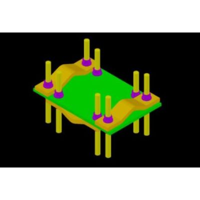 Kit plate crossover de 2 inchs;- 5 inchs; od modelo tubo