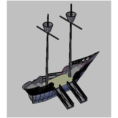 nave pirata 3d