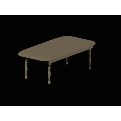 Classic 3D Wooden Table
