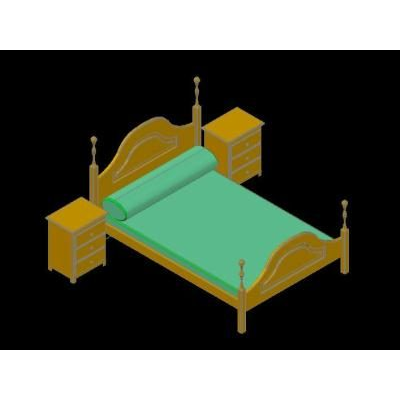 Dormitorio matrimonio 3d