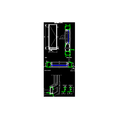 Puerta de aluminio y vidrio
