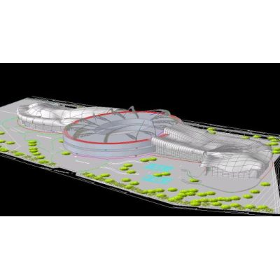Complejo deportivo 3d