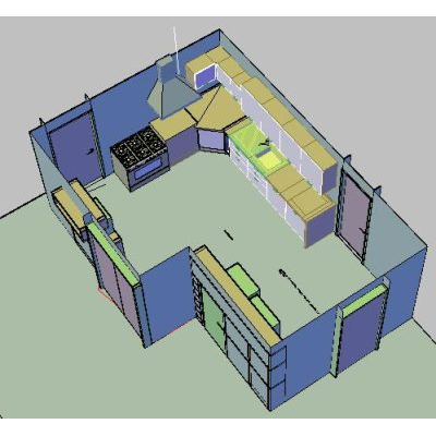 Cozinha 3d - cocina 3d