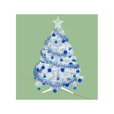 Arbol de navidad blanco 3d