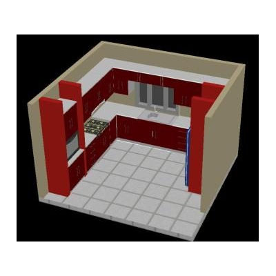 Modelacion cocina 3d