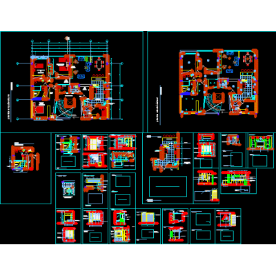 Planos Detallados de Interiores Residenciales