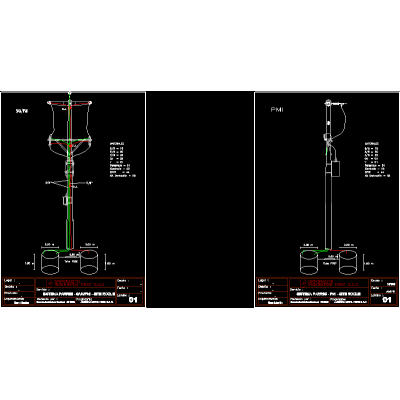 Details of Underground Electric Poles