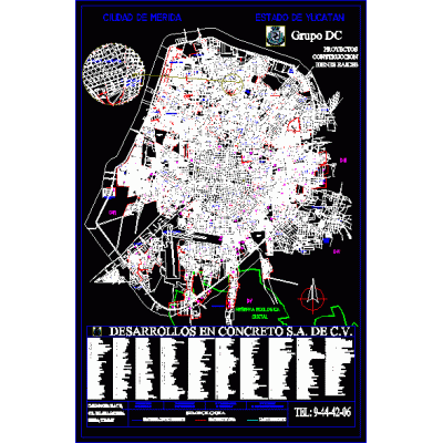 Plano de la ciudad de merida
