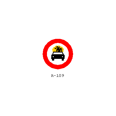 Prohibido Transportar Explosivos