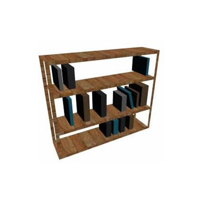 3d book shelf