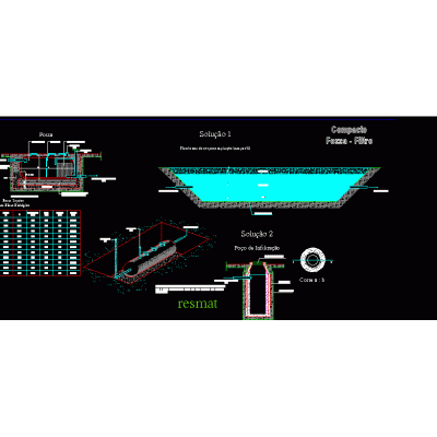 Evotanspiration platform - septic tank with biological filter
